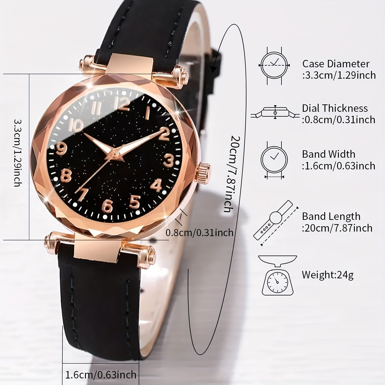 Aurora Luxe™ Marbeli – Signature-Uhren- und Armbandset