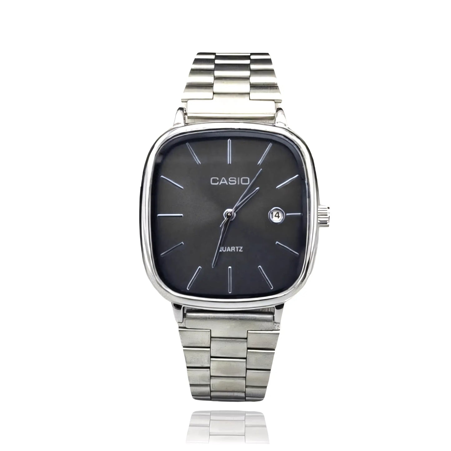 CASIO Luxuriöse 36-mm-Uhr – Wasserdicht | Transferierter Stahl