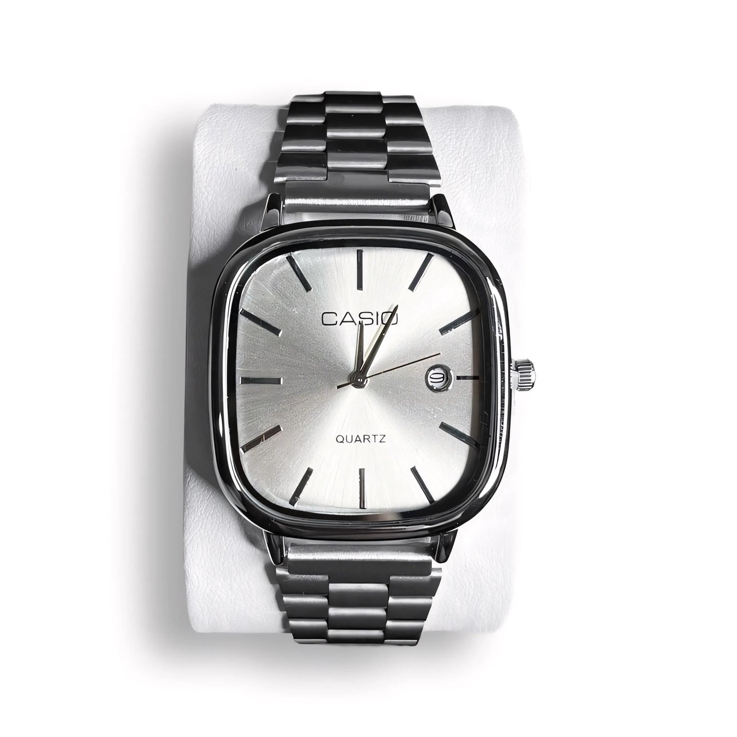 CASIO Luxuriöse 36-mm-Uhr – Wasserdicht | Transferierter Stahl