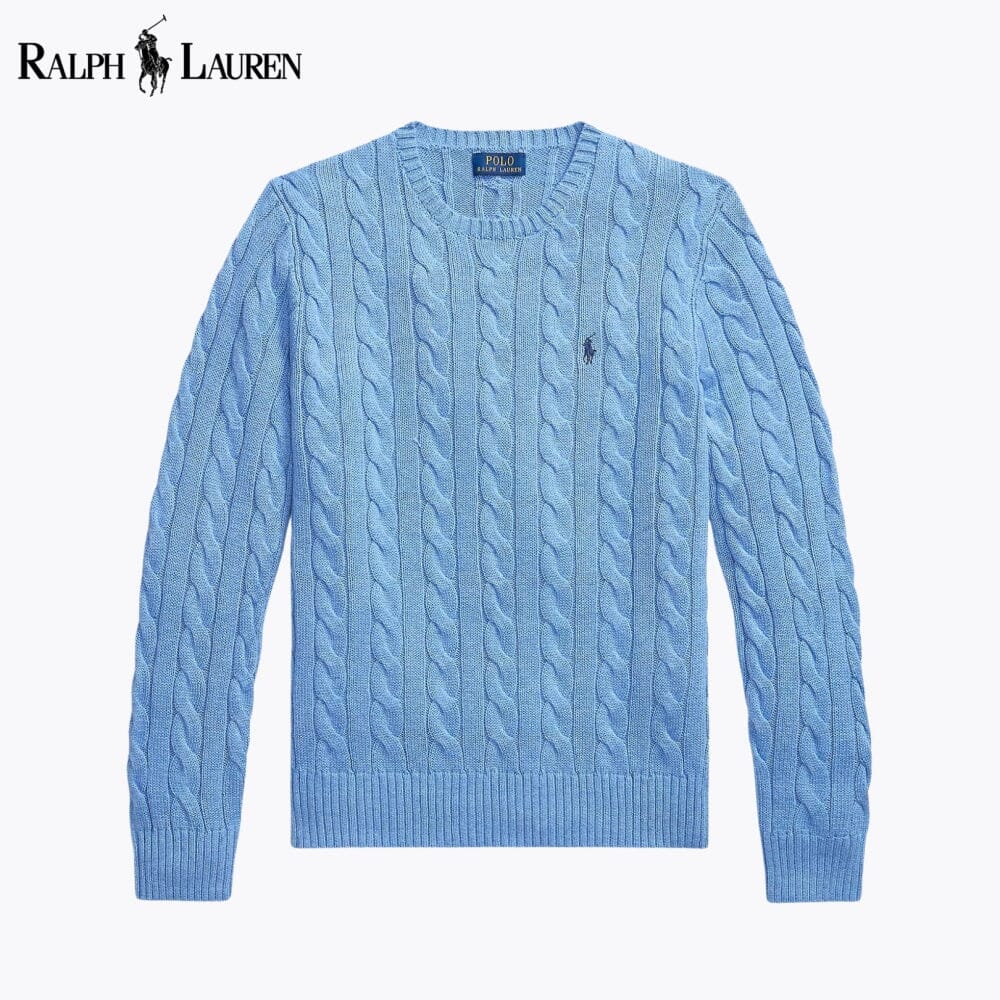 Men's Cable-Knit Crew-Neck Jumper