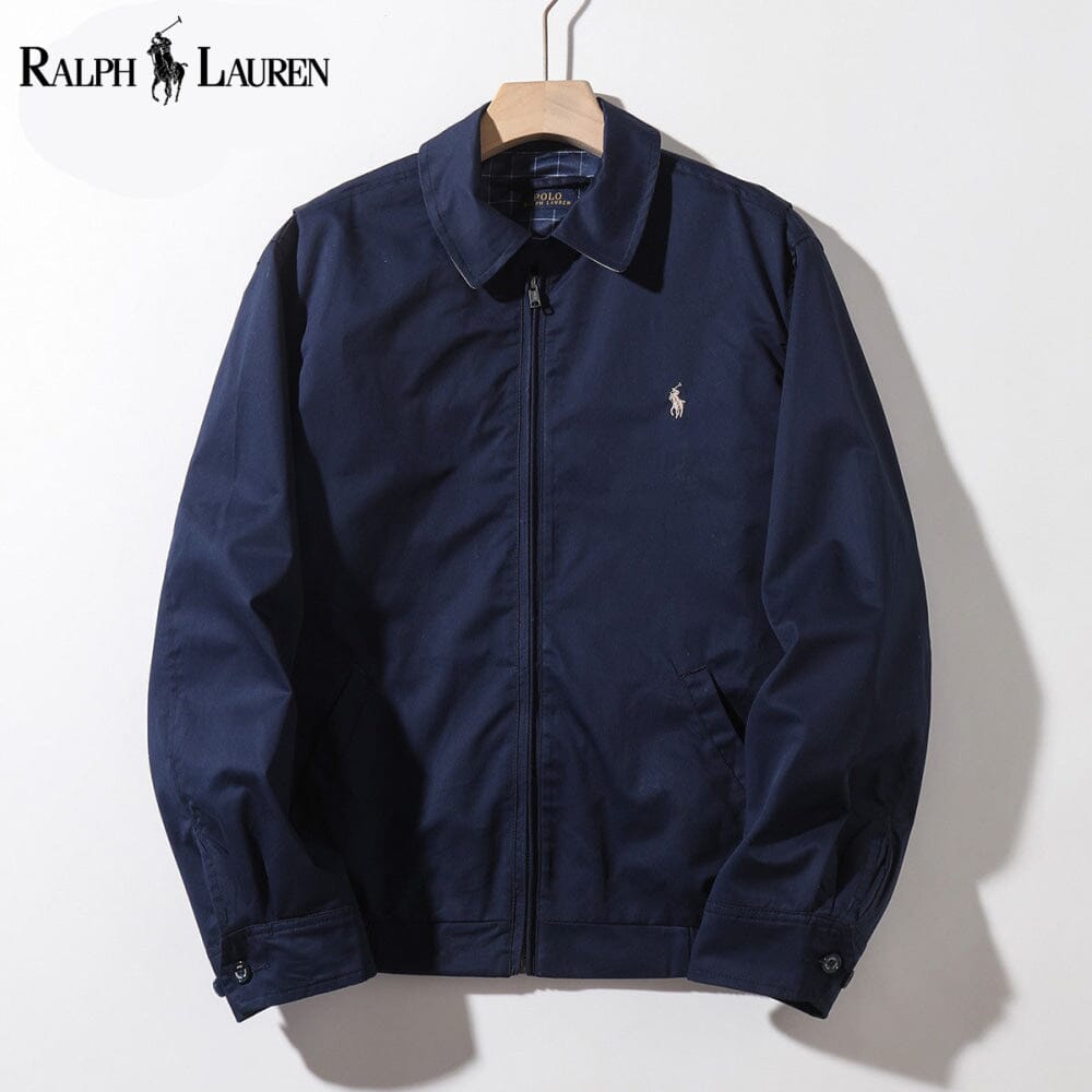 Men's Collared Zip-Front Jacket