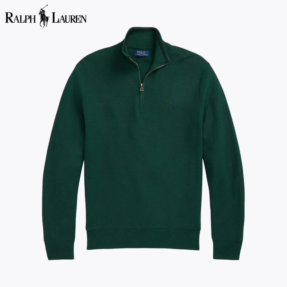Men's Textured Quarter-Zip Jumper