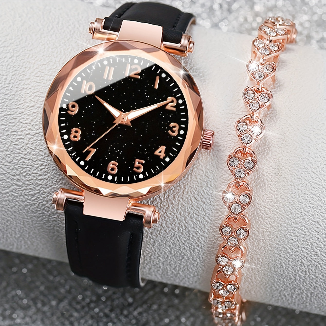 Aurora Luxe™ Marbeli – Signature Watch & Bracelet Set