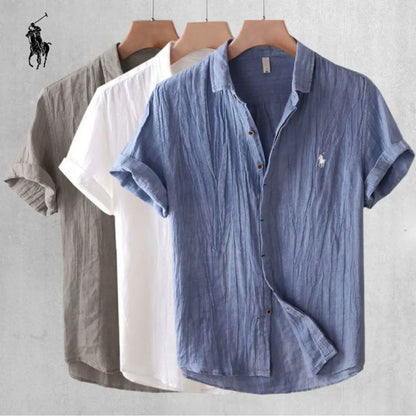 Men's Textured Short-Sleeve Shirt