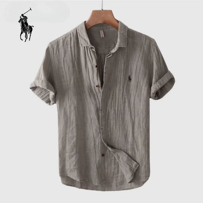 Men's Textured Short-Sleeve Shirt