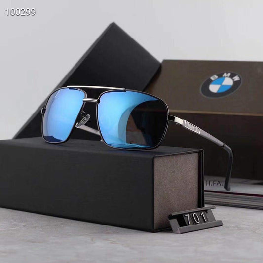 BMW M5 Mirrored Double-Bridge Aviator Sunglasses