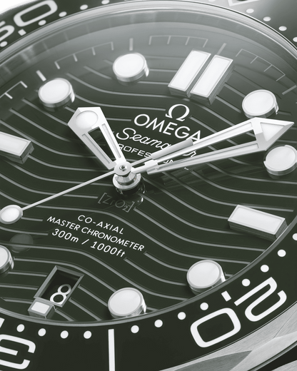 Seamaster Diver 300M Green 42mm Rubber Strap