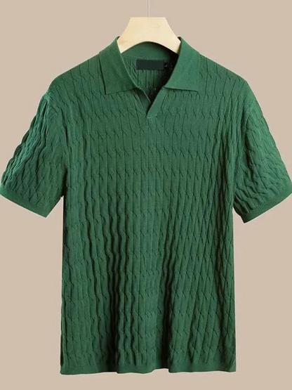 Desiderio: Muscle Fit Knit Polo