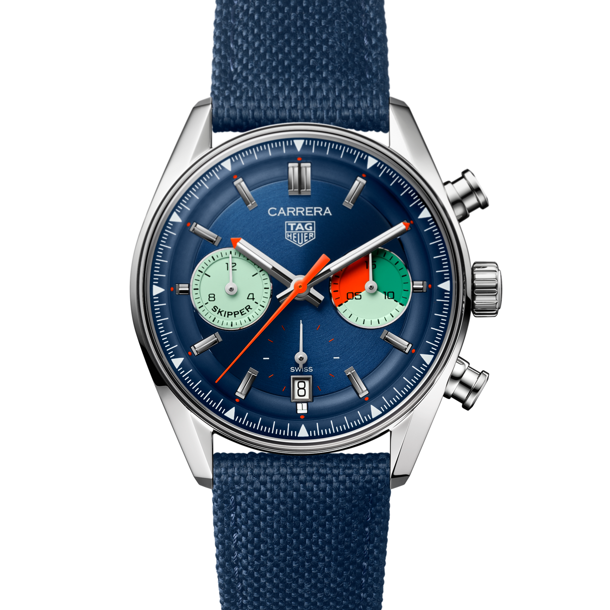 TAG Heuer Carrera Skipper 39mm – Silver-Tone