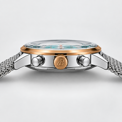 Breitling Top Time Fausto Coppi 41mm – White & Turquoise