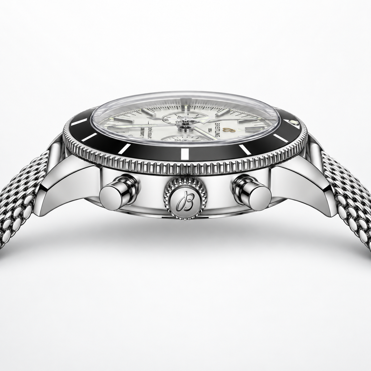 Breitling Superocean Heritage Chronograph 42mm – Silver Mesh