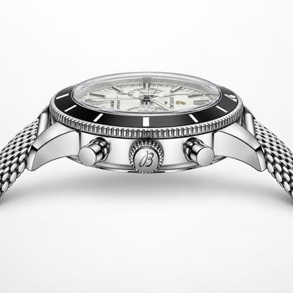 Breitling Superocean Heritage Chronograph 42mm – Silver Mesh