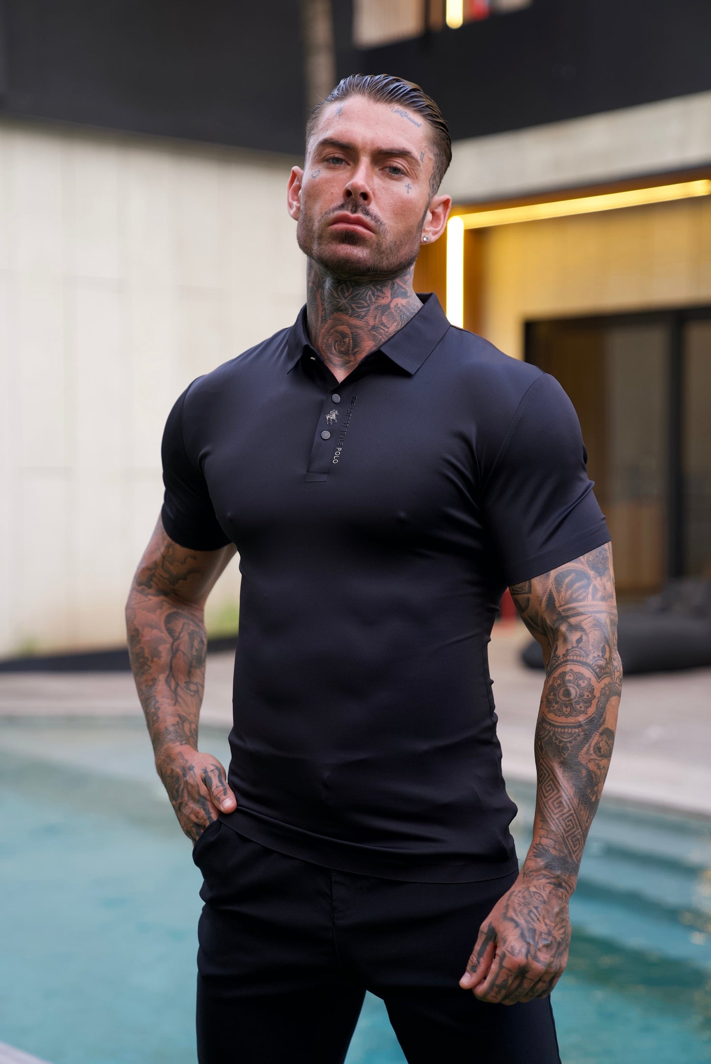 Veneto: Wrinkle-Free Muscle Fit Polo
