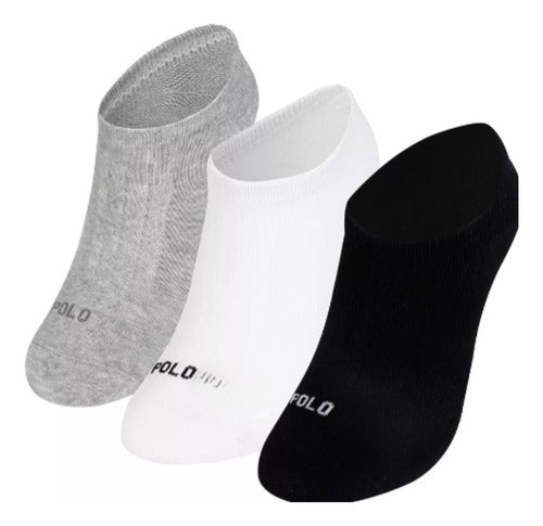 Set of 3 Polo No-Show Socks