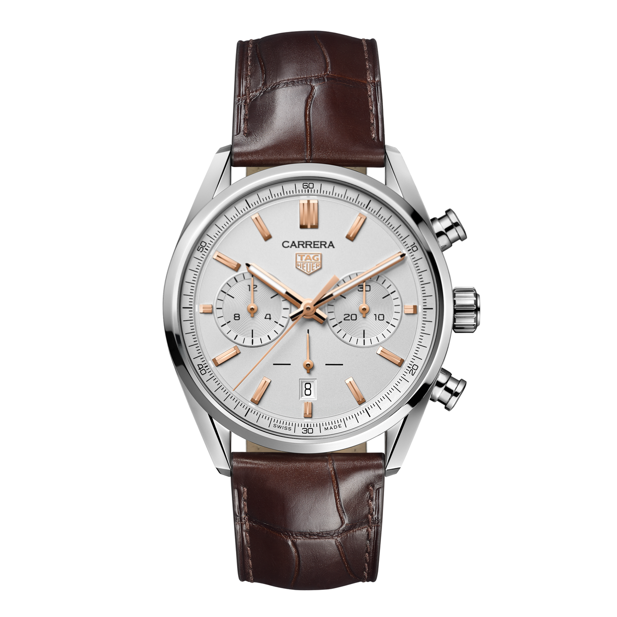 TAG Heuer Carrera Chronograph 42mm – Brown Leather Strap