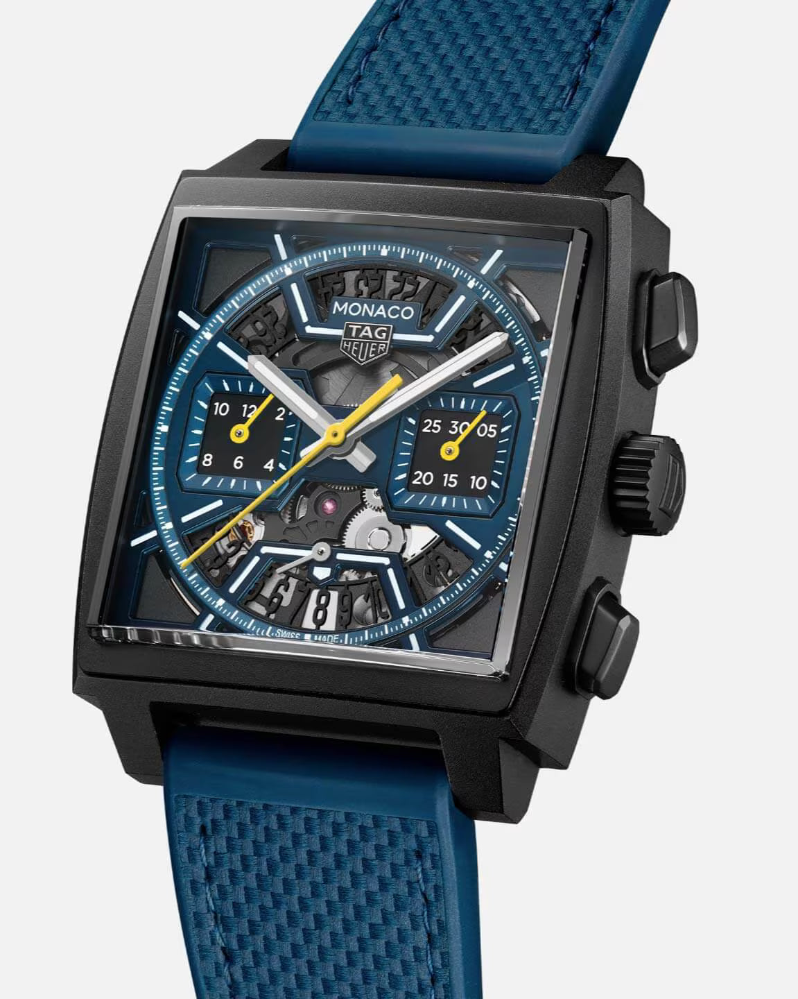 TAG Heuer Monaco Skeleton 39mm – Blue
