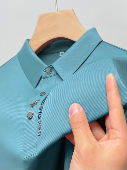 Veneto: Wrinkle-Free Muscle Fit Polo