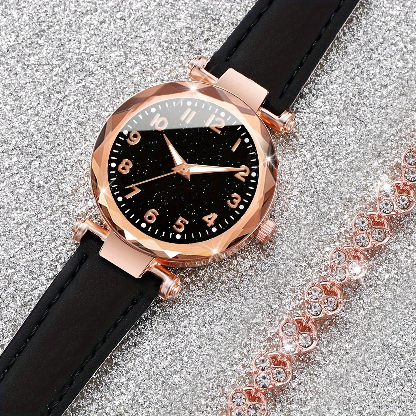 Aurora Luxe™ Marbeli – Signature Watch & Bracelet Set