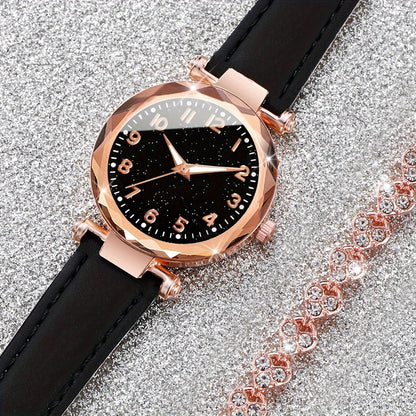 Aurora Luxe™ Marbeli – Signature Watch & Bracelet Set