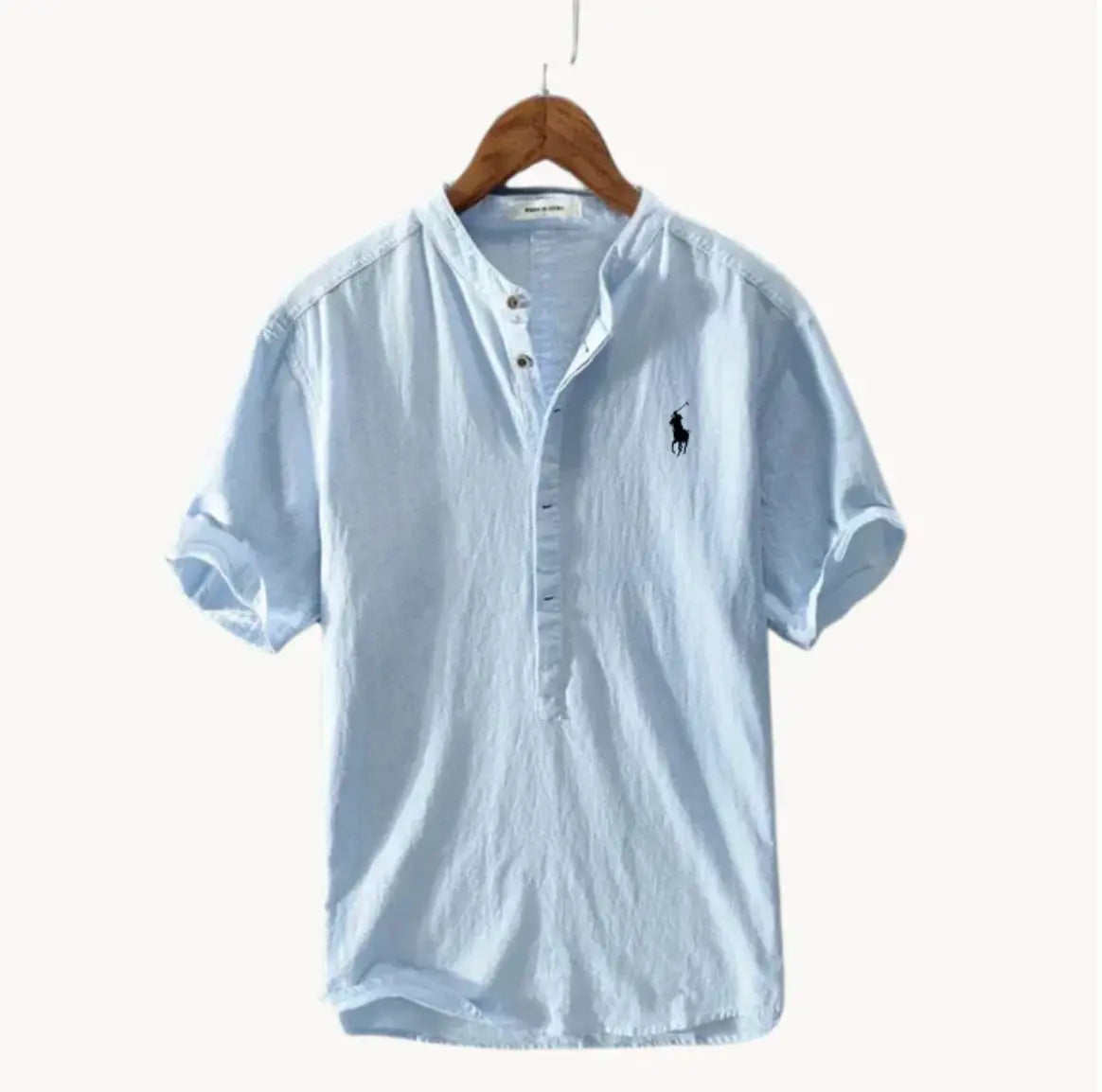 Men's Short-Sleeve Henley Shirt