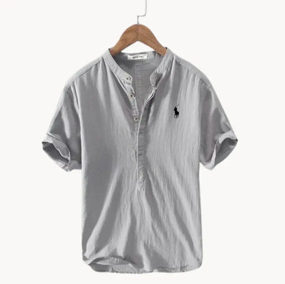 Men's Short-Sleeve Henley Shirt