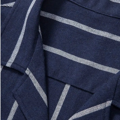 Men's Striped Shirt & Shorts Set