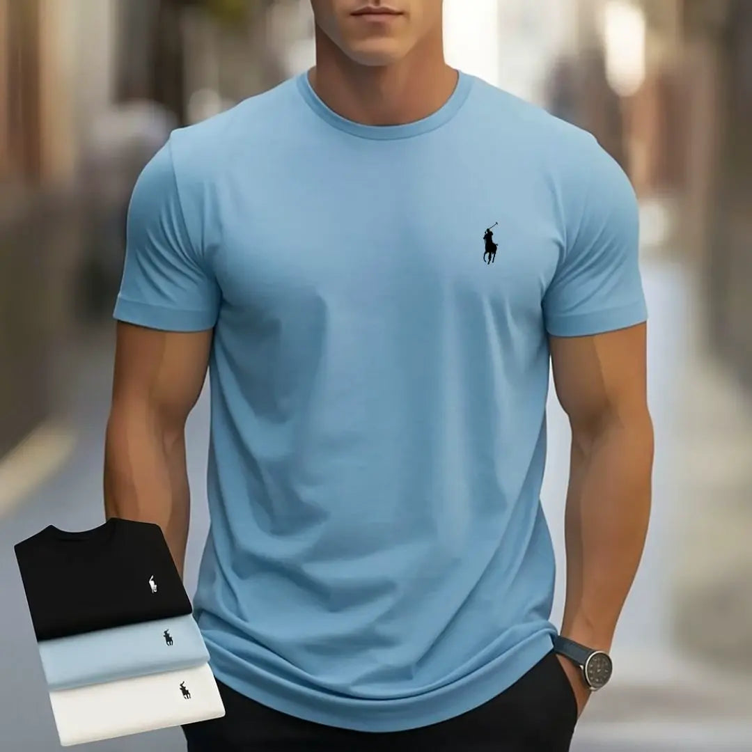 Men's Crew-Neck T-Shirts — 3 Pack