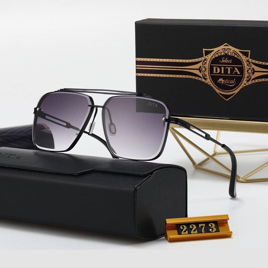 Dita Flat-Top Double-Bridge Sunglasses