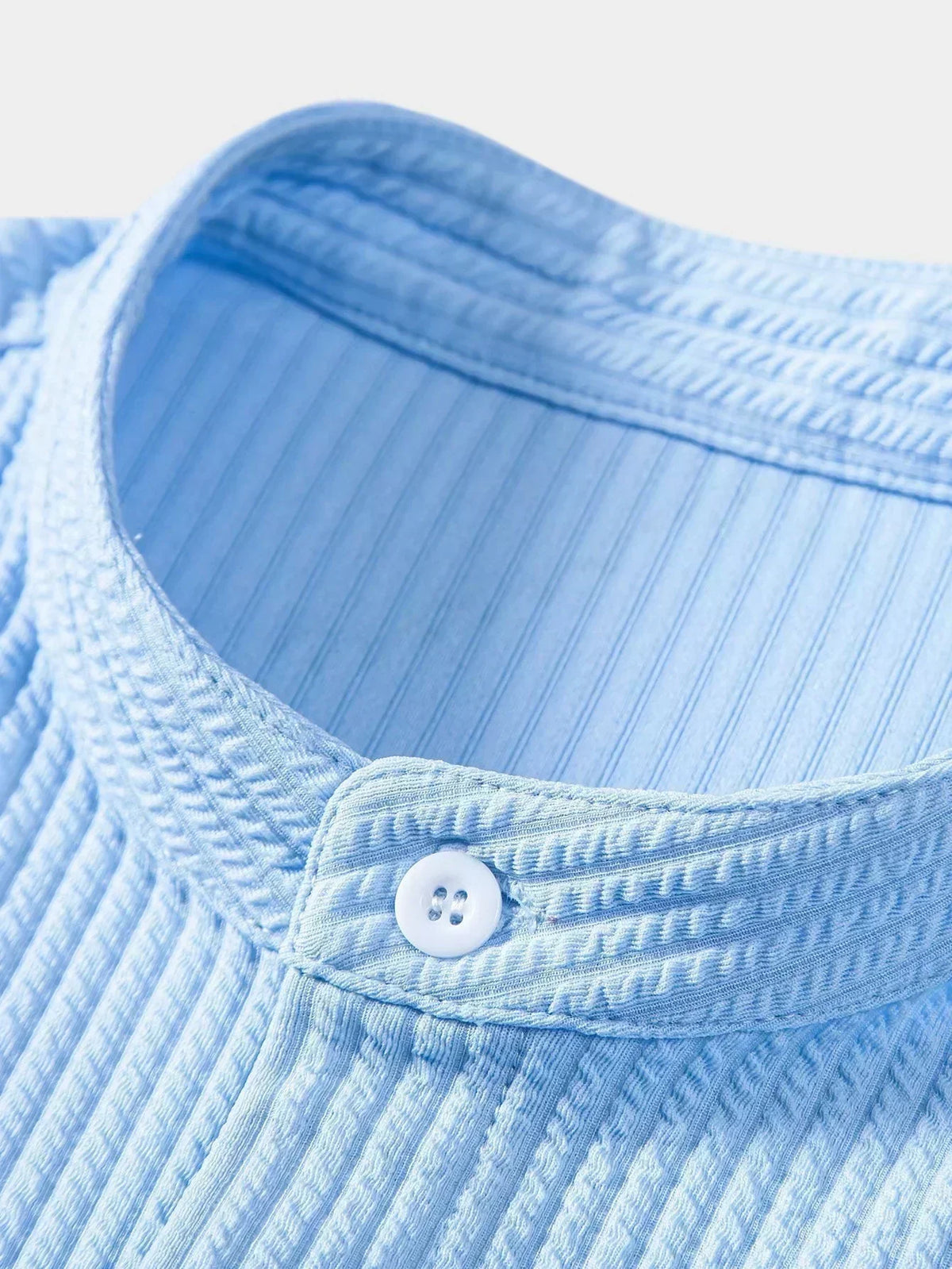Men's Textured Shirt & Shorts Set