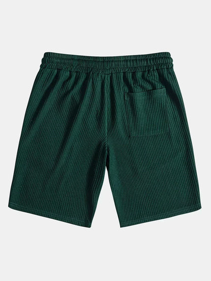 Men's Textured Shirt & Shorts Set
