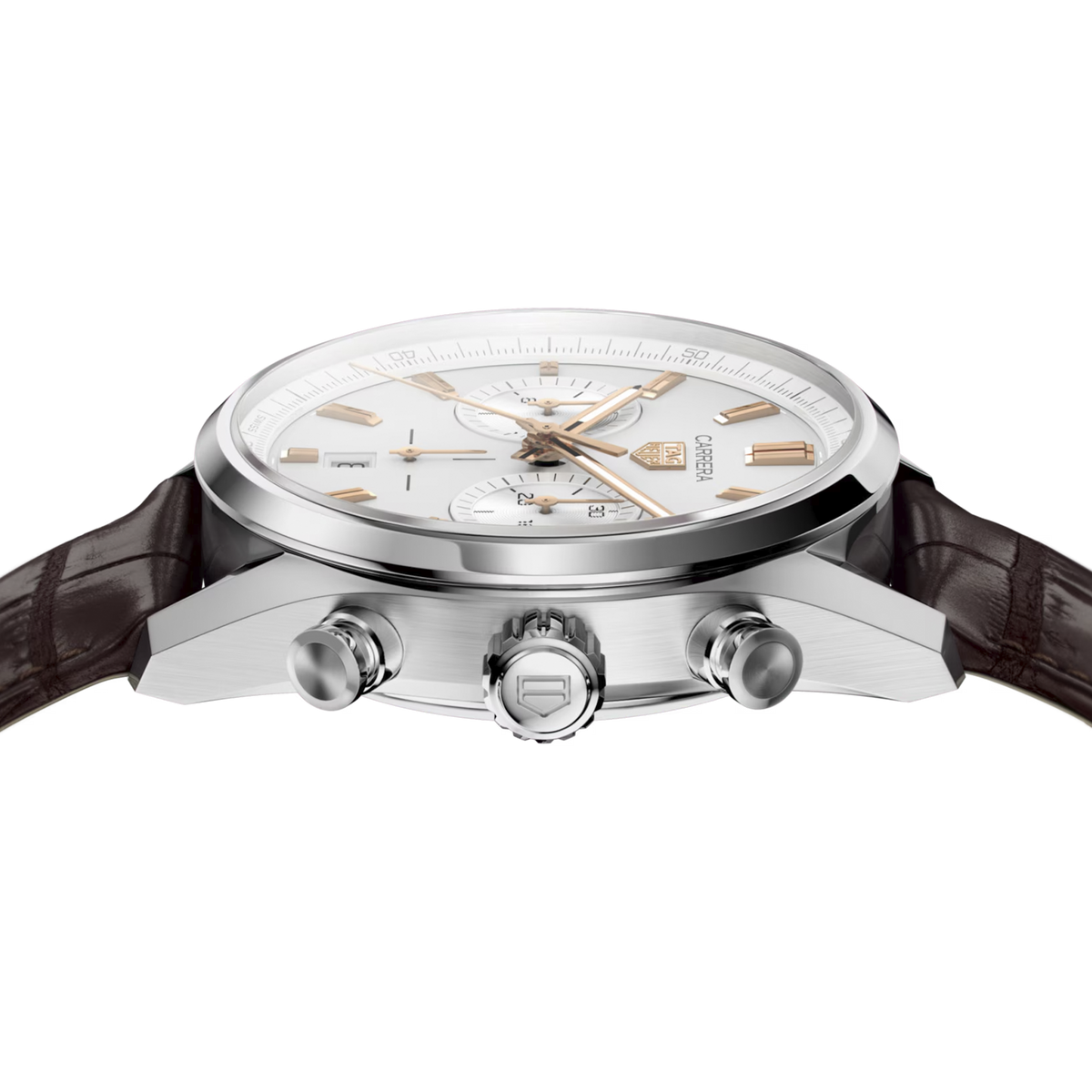 TAG Heuer Carrera Chronograph 42mm – Brown Leather Strap