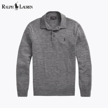 Men's Polo-Collar Jumper